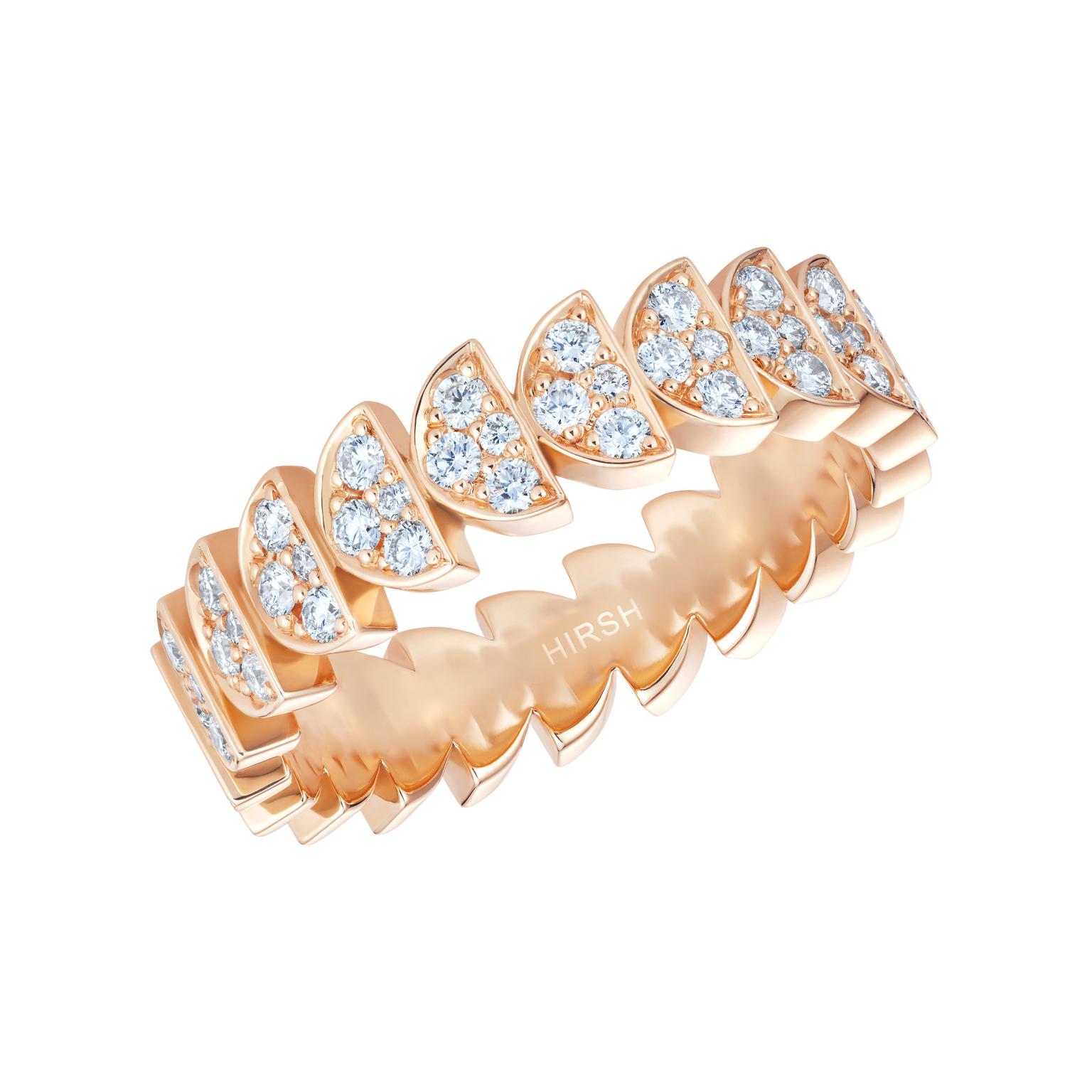Fizz ring in rose gold by Hirsh