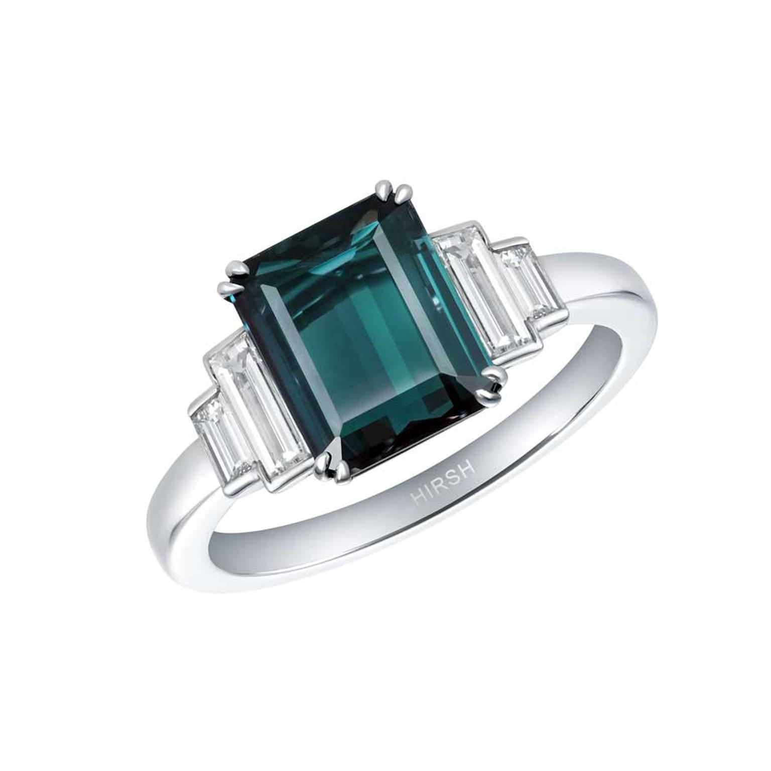 Artemis Alexandrite ring by Hirsh London green 
