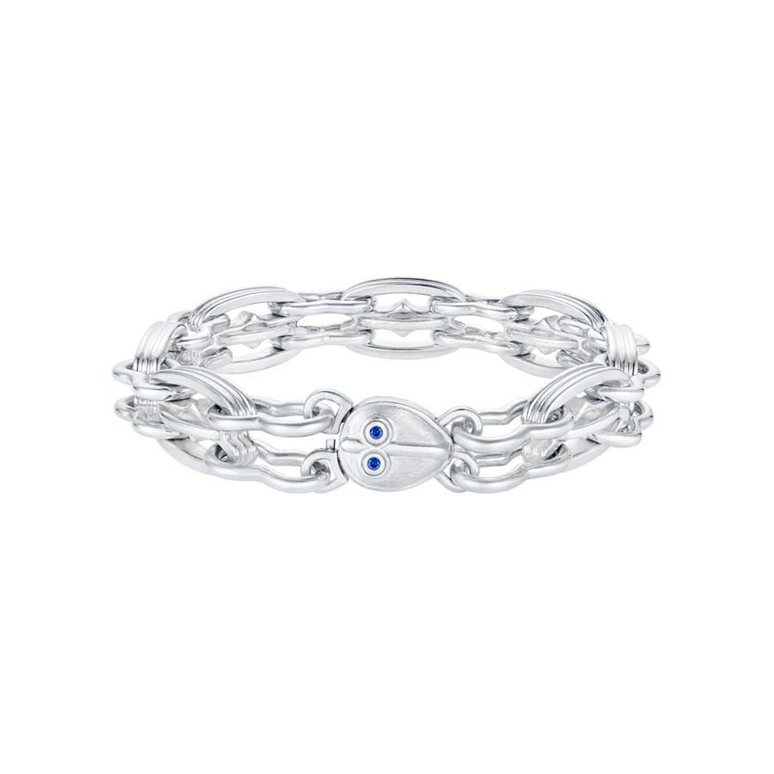 Boateng x Hirsh Power of Love silver bracelet closed