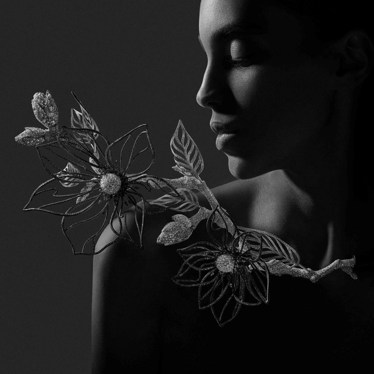 Composition No2 Impermanence Magnolia necklace by Boucheron