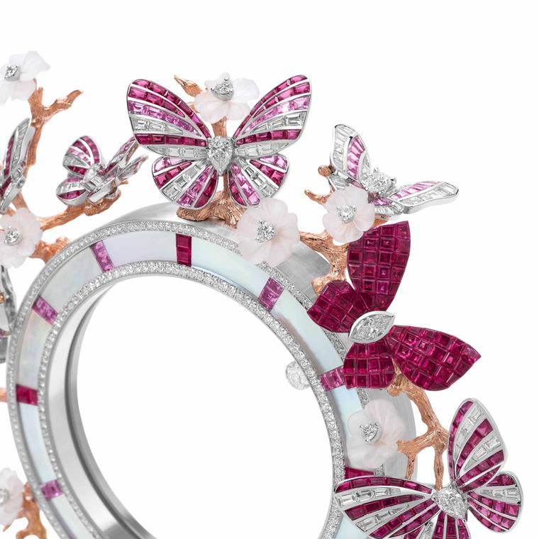 Details of the Butterfly Clock by Stenzhorn