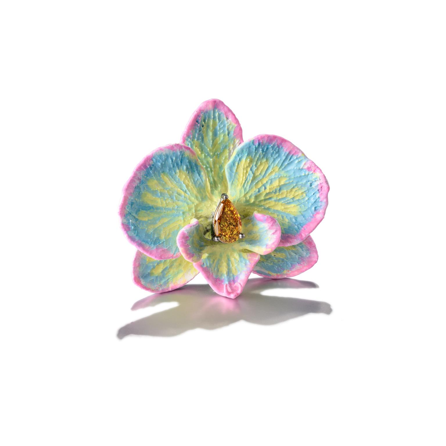 Orchid ring by Anna Hu