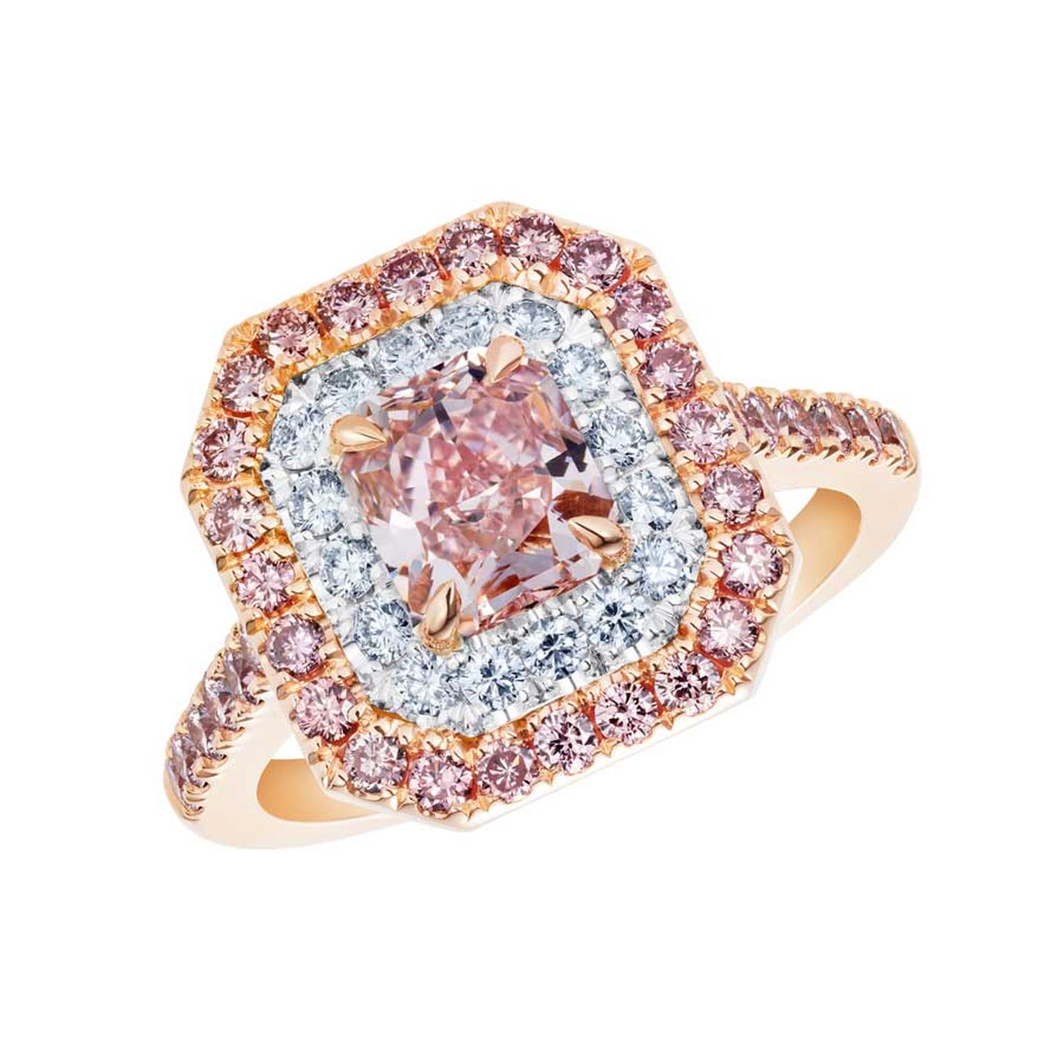 Regent Pink Diamond Ring by Hirsh London