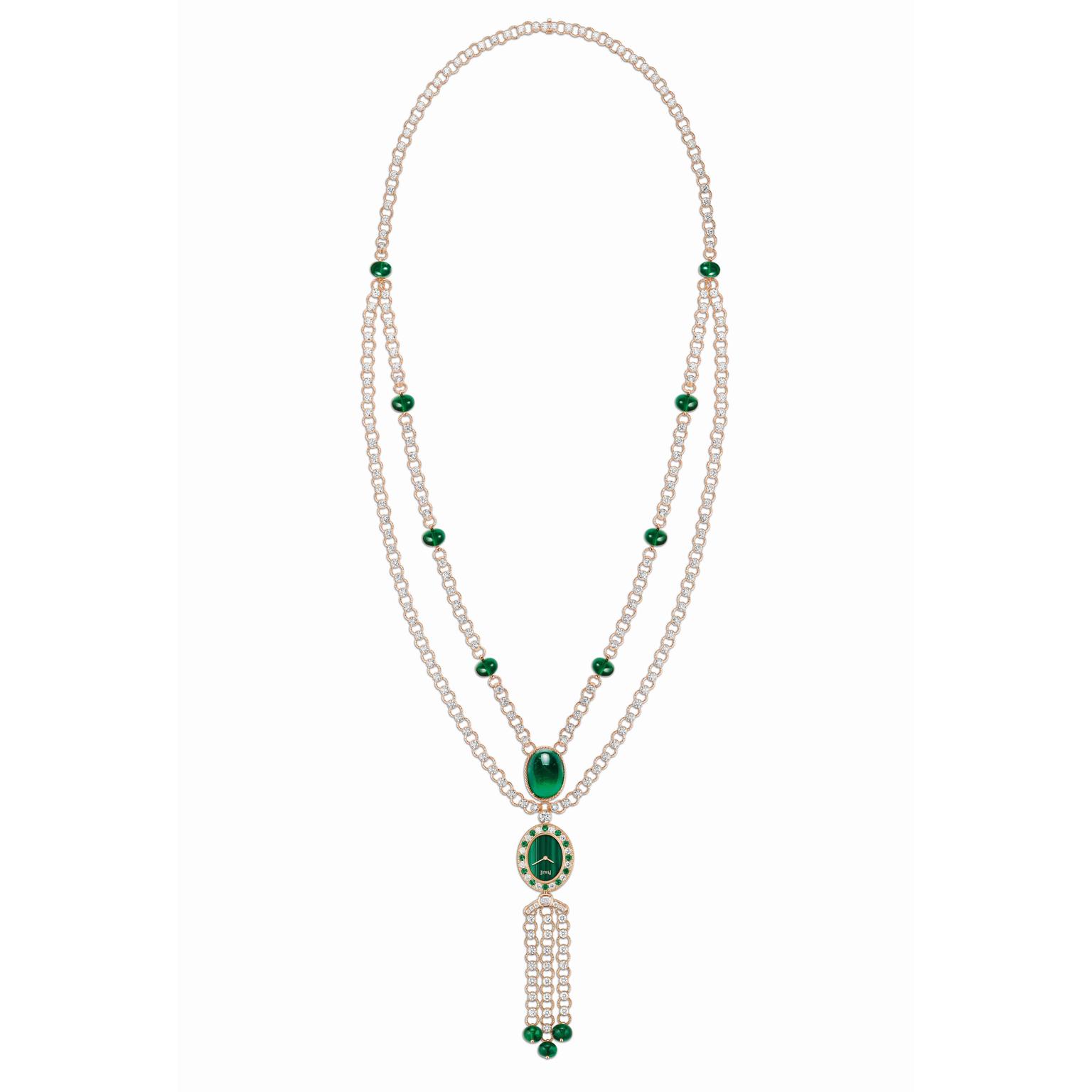 Time telling sautoir by Piaget