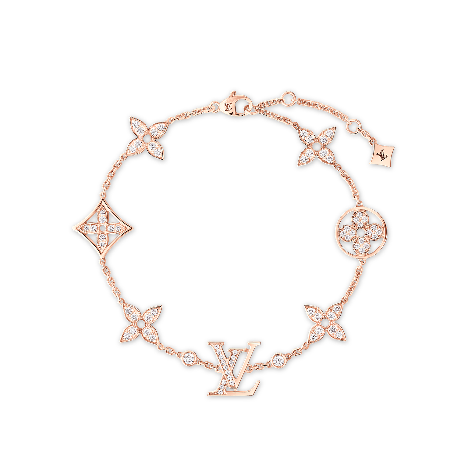Idylle Blossom bracelet in pink gold and diamonds by Louis Vuitton